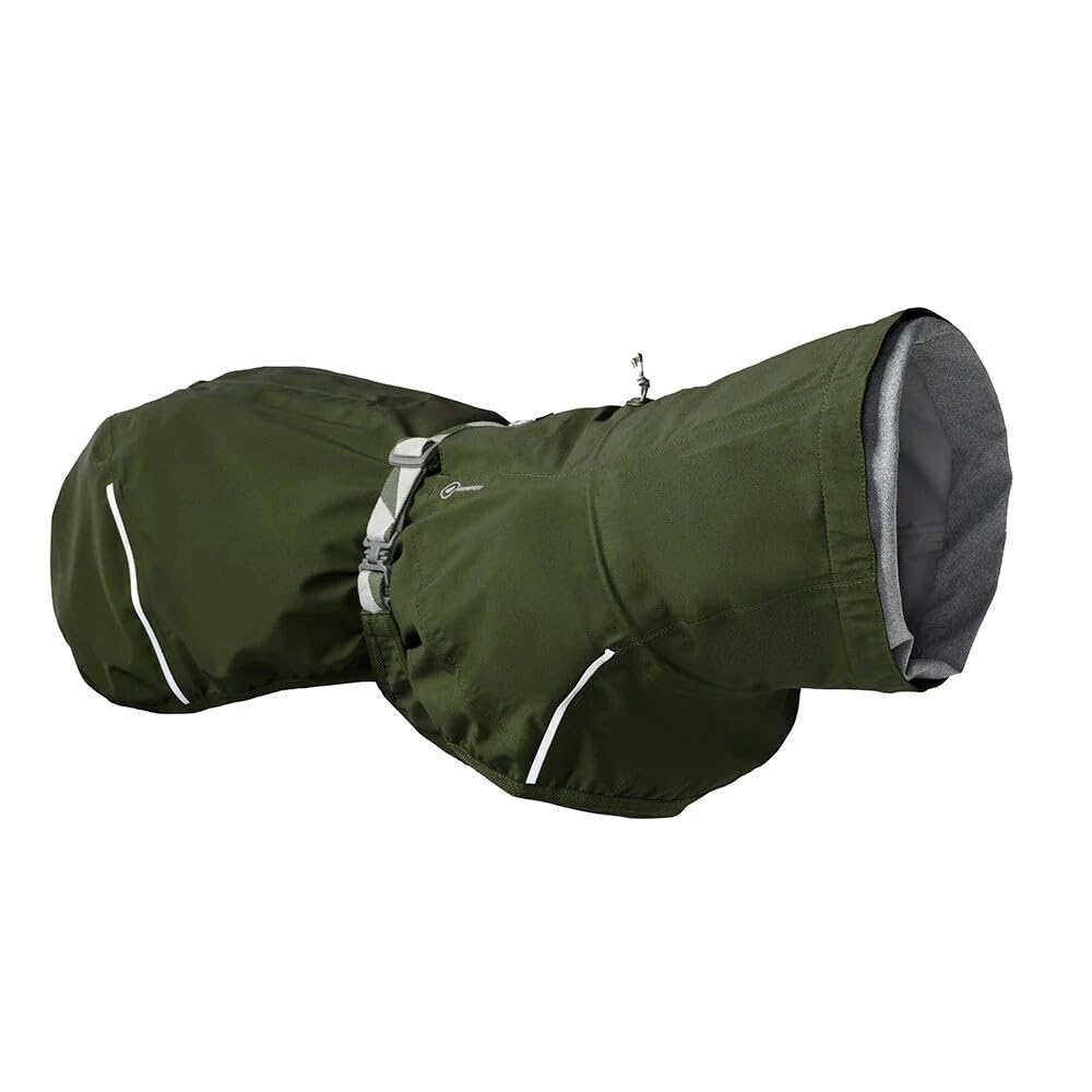 Hurtta Mudventure Hundemantel ECO Regenjacke für Hunde (Forest, 50)