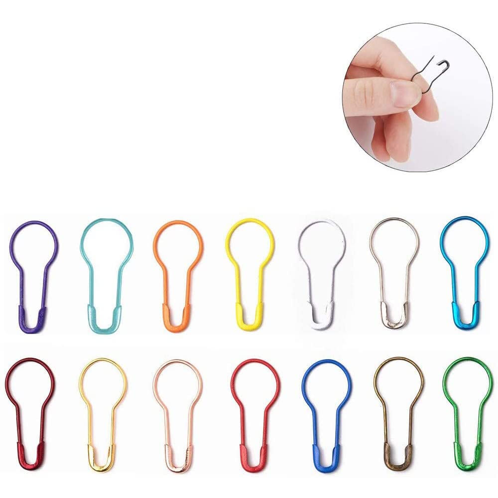 300 puntine di sicurezza per lampadine, calabash, spille di sicurezza con decorazioni artigianali, decorazioni per la casa, fai da te, ideali per lavori a maglia, 10 colori