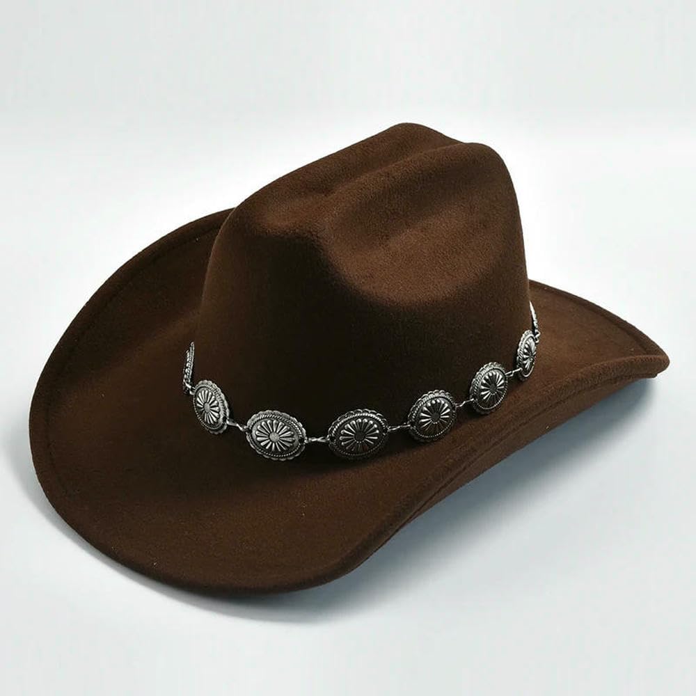 JCVBN Cappello da cowboy occidentale per foto da donna cappelli da cowgirl jazz cappelli da festa cappello da uomo