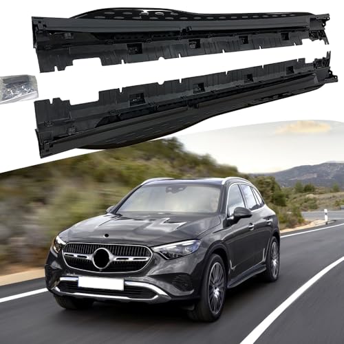 Estribos laterales negros para Mercedes Benz GLC X254 2024-2026 miniatura 1