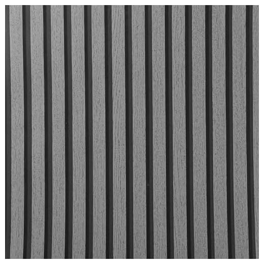 Dark Grey Wood Slats Wallpaper Panel