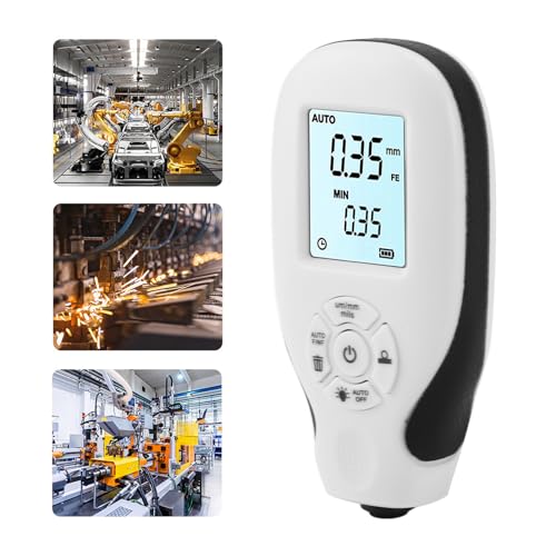 Image of Digital Coating Thickness Gauge with Backlit Display for Car Paint