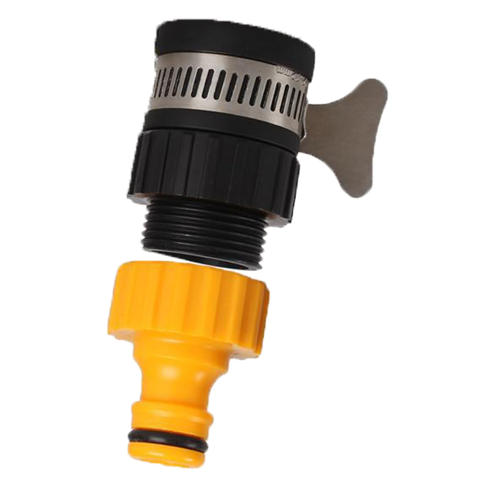Hose Tap Connector, Mixer Garden Tap Hose Connectors Kitchen Taps Indoor Tap Hose Connector Hose Adapter Tap Connector, Adjustable Stainless Steel Collar, for Garden Kitchen Laundry