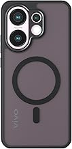 GIOPUEY Magnetic Mobile Phone Case for VIVO X200 FE Case, Case Compatible with MagSafe, Matte PC Back + TPU Bumper Shockproof Protective Case - Black