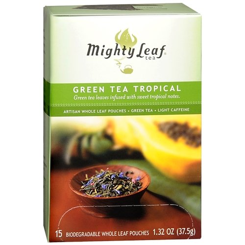 Mighty Leaf Tea Green Tea, Tropical 15 Ea (Pack of 1