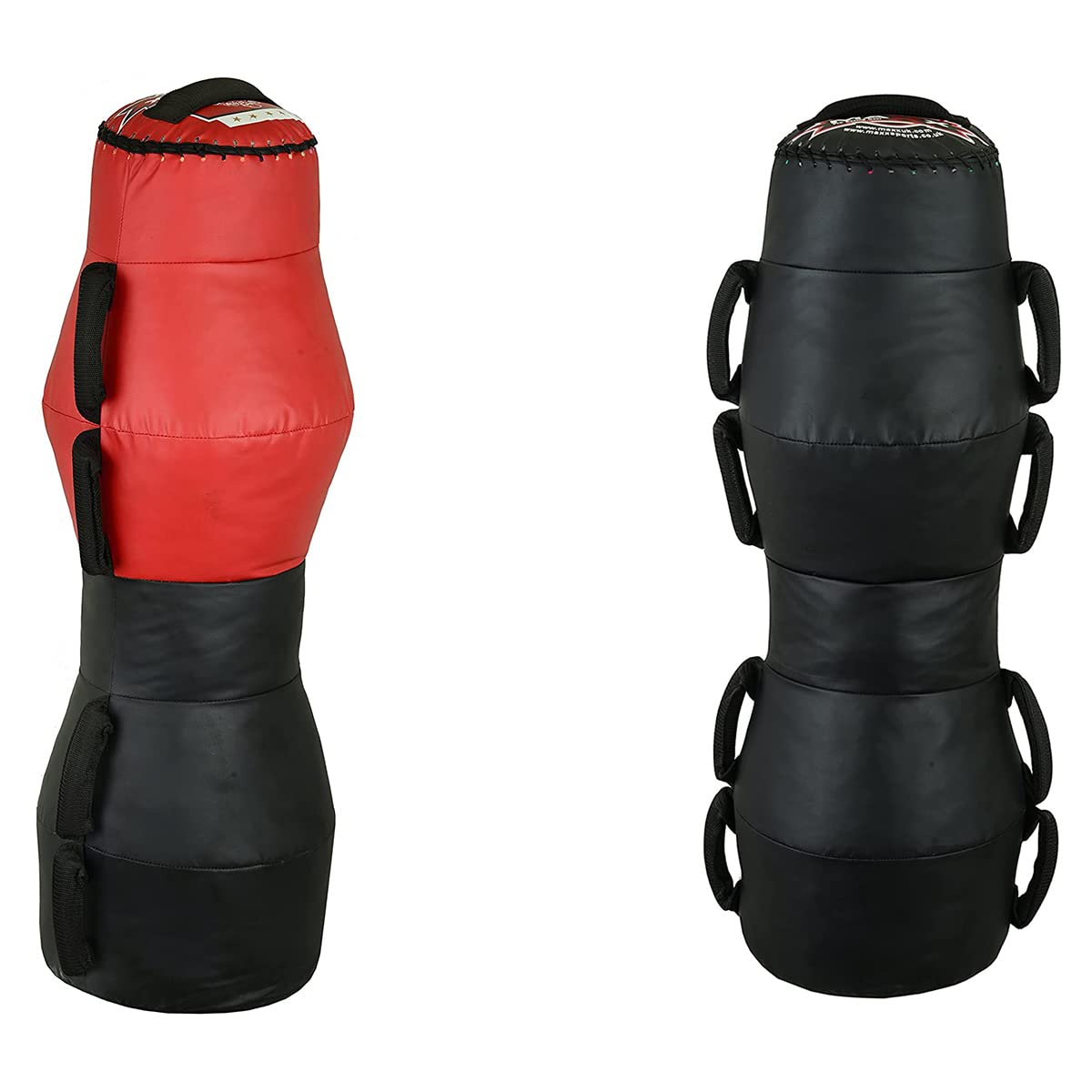 MAXX Grappling Dummy Black And Red With Handles, Mma Floor Punching Bag, Ground and Pound (Red) โ image 1
