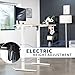 VIVO Electric Corner L-Shaped 47 x 47 in Standing Desk, Memory Height Adjustment, Light Wood Top White Frame, DESK-E1L94C