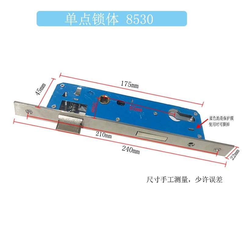 Serratura Porta 1 pz. Corpo serratura porta a mortaio 8520 8525 8530 8535 in lega di alluminio Parti ricambio for in ferro(8530)