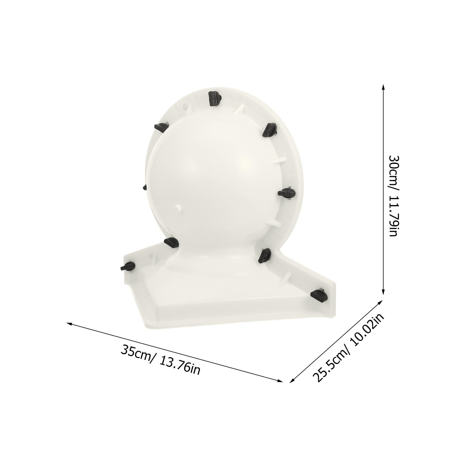 Moule Sphérique en Silicone pour Décoration Architecturale, Diamètre 30 CM, pour Balustrade et Jardin, Résine et Béton, Usage Intérieur et Extérieur Couleur Aléatoire