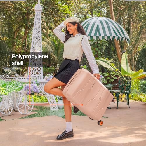 Image of Nasher Miles Paris Hard-Sided Polypropylene Luggage Set of 3 Trolley Bags (55, 65 & 75 Cm) Small, Medium & Large