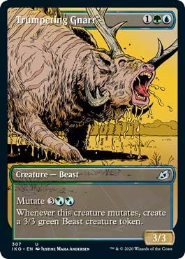 Magic: The Gathering - Trumpeting Gnarr - Showcase - Ikoria: Lair of Behemoths