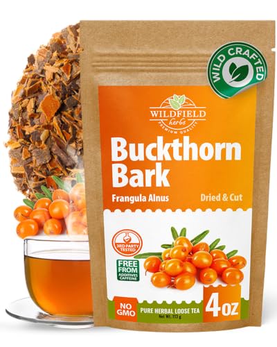 Image of 4 oz. Buckthorn Bark Buckthorn Tea Herbal (Frangula Alnus) - 113g Buckhorn Bark Herb Tea Espino Blanco