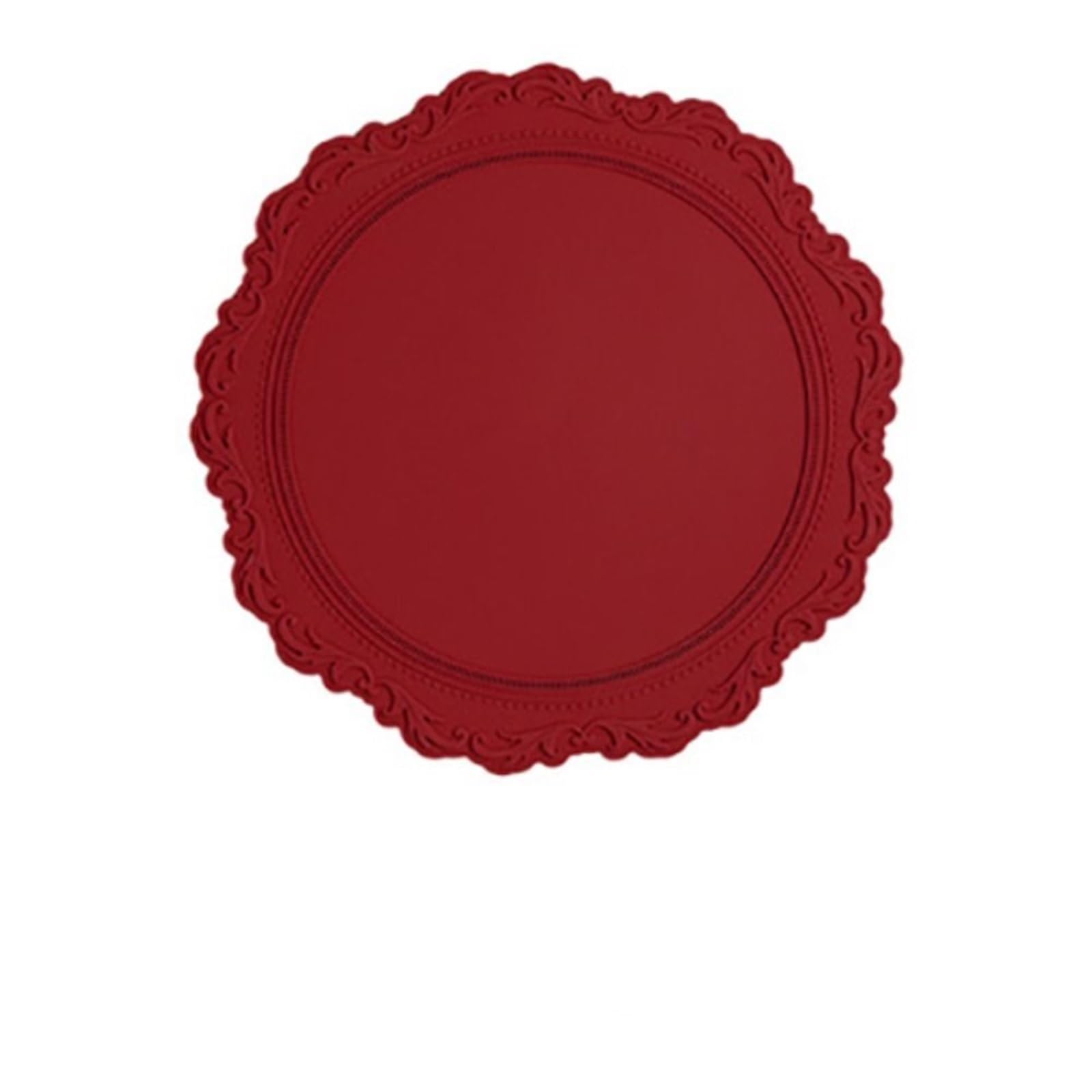 10Pcs Silicone Coaster Table Decoration Mat Round Lace Cup Non-slip Placemat for Cap(Color5)