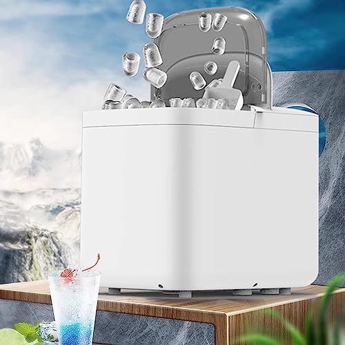 Máquina fabricadora de hielo portátil para countertop 30lbs/día miniatura 7