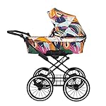 KUNERT Kinderwagen ROMANTIC retro Sportwagen Babywagen Babyschale Komplettset Kinder Wagen Set 1 in 1