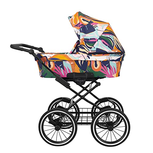 KUNERT Kinderwagen ROMANTIC retro Sportwagen Babywagen Babyschale Komplettset Kinder Wagen Set 1 in 1