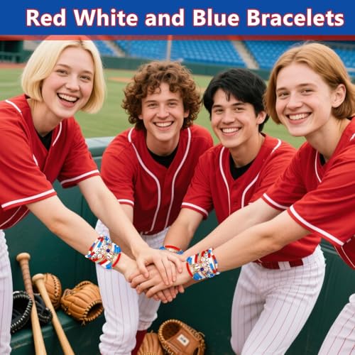 Baseball Clay Beaded Stretch Bracelets, Game Day Friendship Baseball Sport Fan Bracelet for for Sports Game Team Coach Mom Women Men Jewelry Accessories Gifts4