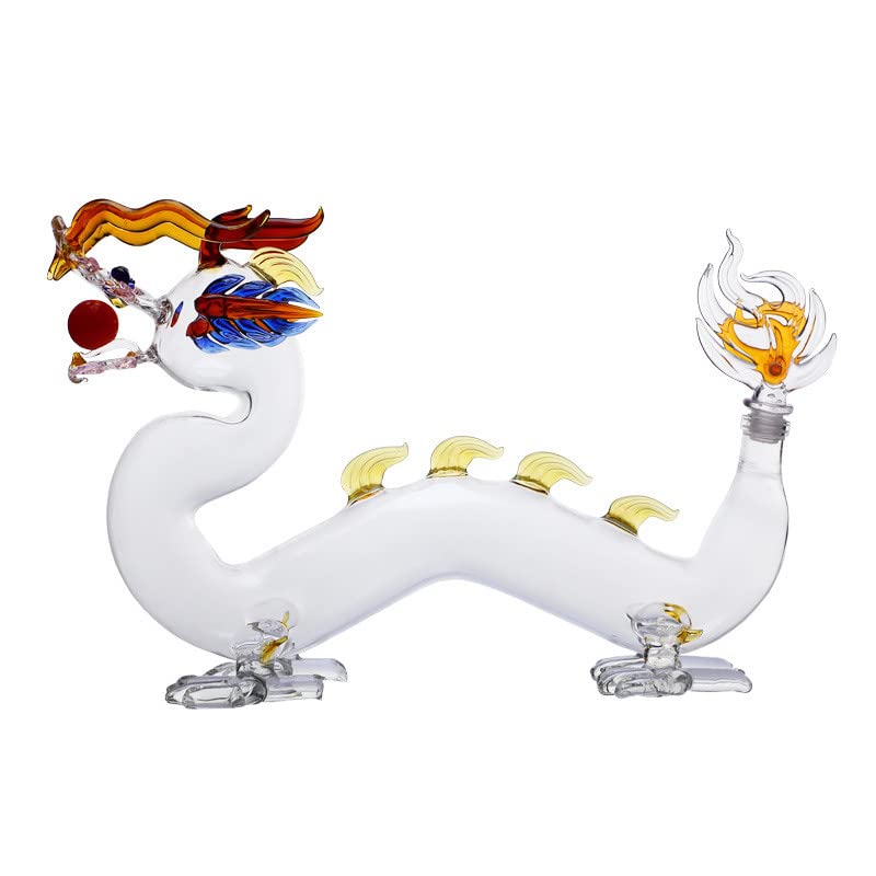 Buy Dragon Zodiac Bottle, Whiskey DecanterHand Blown Glass Decanter