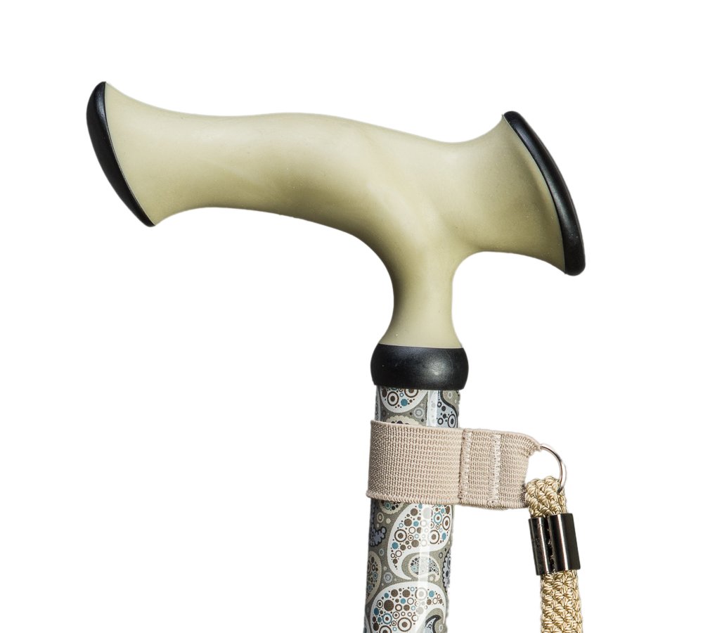 Gastrock Deluxe-Faltstock "Super-Soft Escort-Ergonomic" Paisley