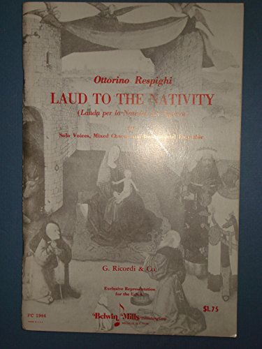 Lauda per la Nativita del Signore (Laud to the Nativity): Vocal Score