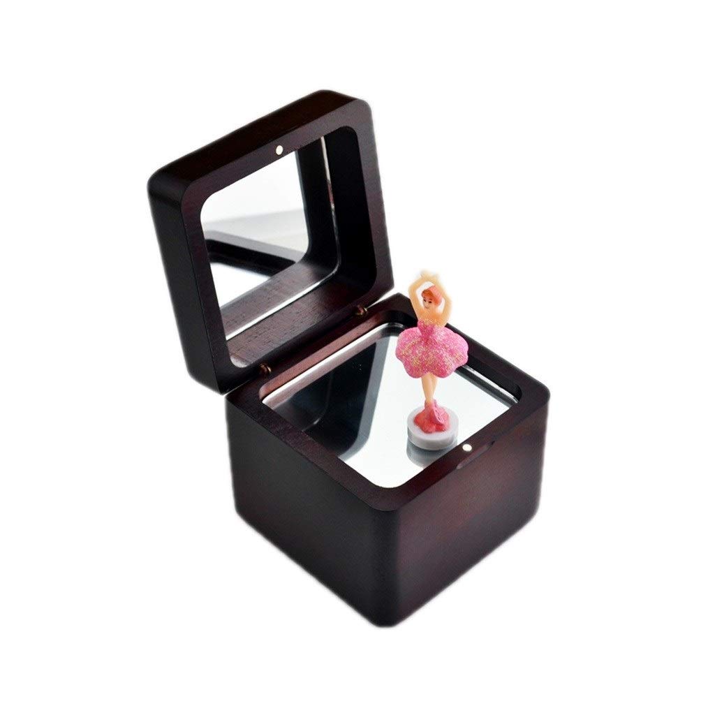 Scatola Musicale Music Box Decorazione di Regalo di Compleanno del Regalo di Compleanno del Contenitore di Musica di Balletto di Rotazione Carillon Dancing