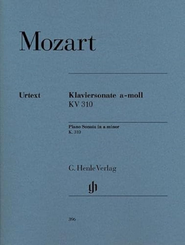 Piano Sonata a minor KV 310 (300d) - piano - (HN 396): Instrumentation: Piano solo