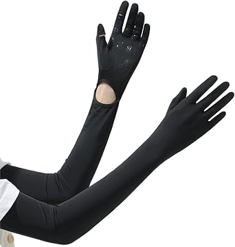 UV Protection Womens Driving Gloves - Full Finger Arm Sleeve Long UV Sun Protection Gloves