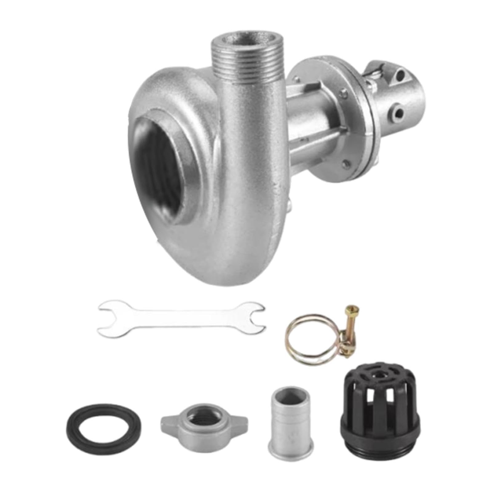 Generic Cabezal de Bomba para Cortacésped, Piezas de Aluminio para Desbrozadora, Cabezal de Bomba de Elevación de Agua para Cortacésped, 28mm 1 Inch
