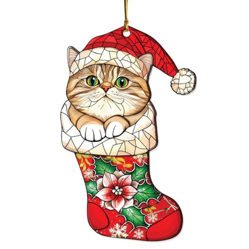 Exotic Shorthair Cat Ornaments for Christmas Tree, Exotic Shorthair Decor,