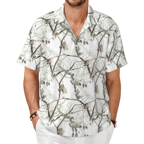 Chemise légère homme manches courtes fin de la chaleur estivale look camouflage