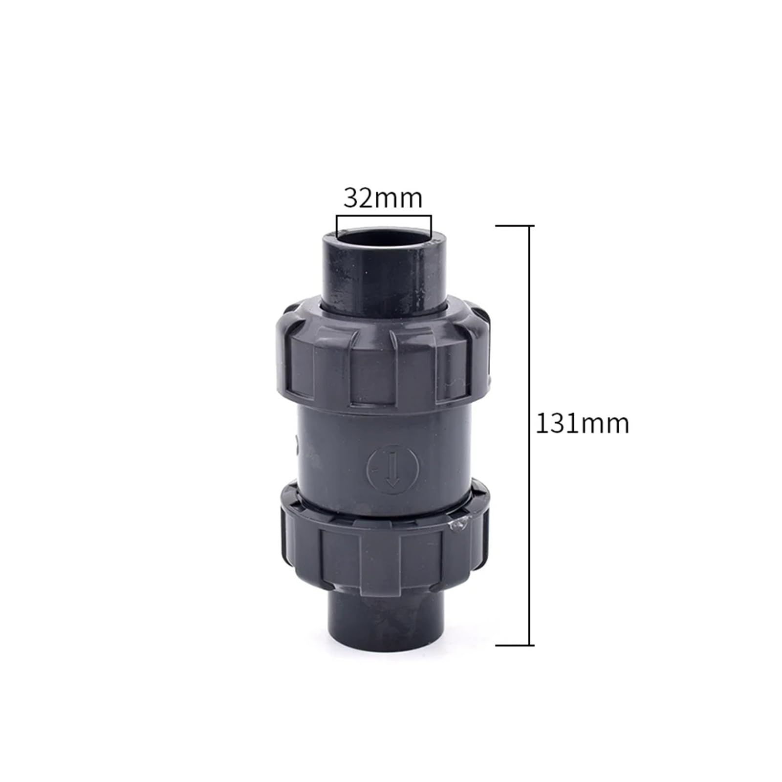 Valvola di ritegno a doppia unione UPVC 1 pezzo Valvola di non ritorno 'acqua for acquario di irrigazione da giardino(32mm)