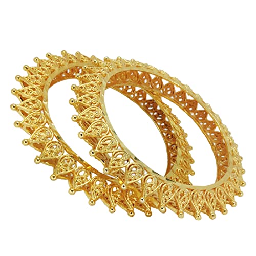Image of Tanvi J Gold Plated Kada Konkon Bangles For women