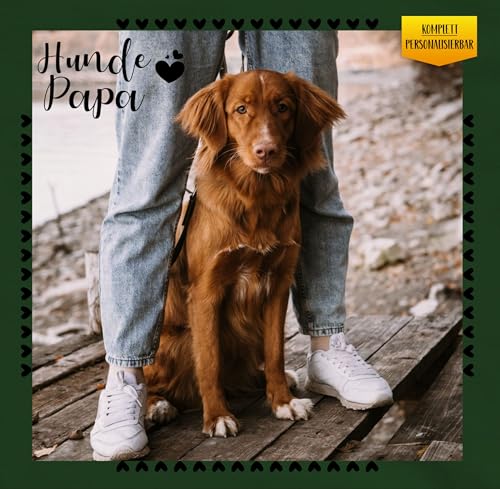 Hoodie Herren Pullover Männer - eigenem Bild - Hunde Papa Geschenk mit Foto personalisiert I Hunde Liebhaber Geschenk Hundebesitzer I Hundehalter Geschenke Hundepapa Geschenke für Hundefreunde - M