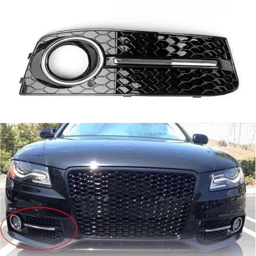 Grilles de cadre phare avant A4 B8 cache antibrouillard voiture 2009-2011