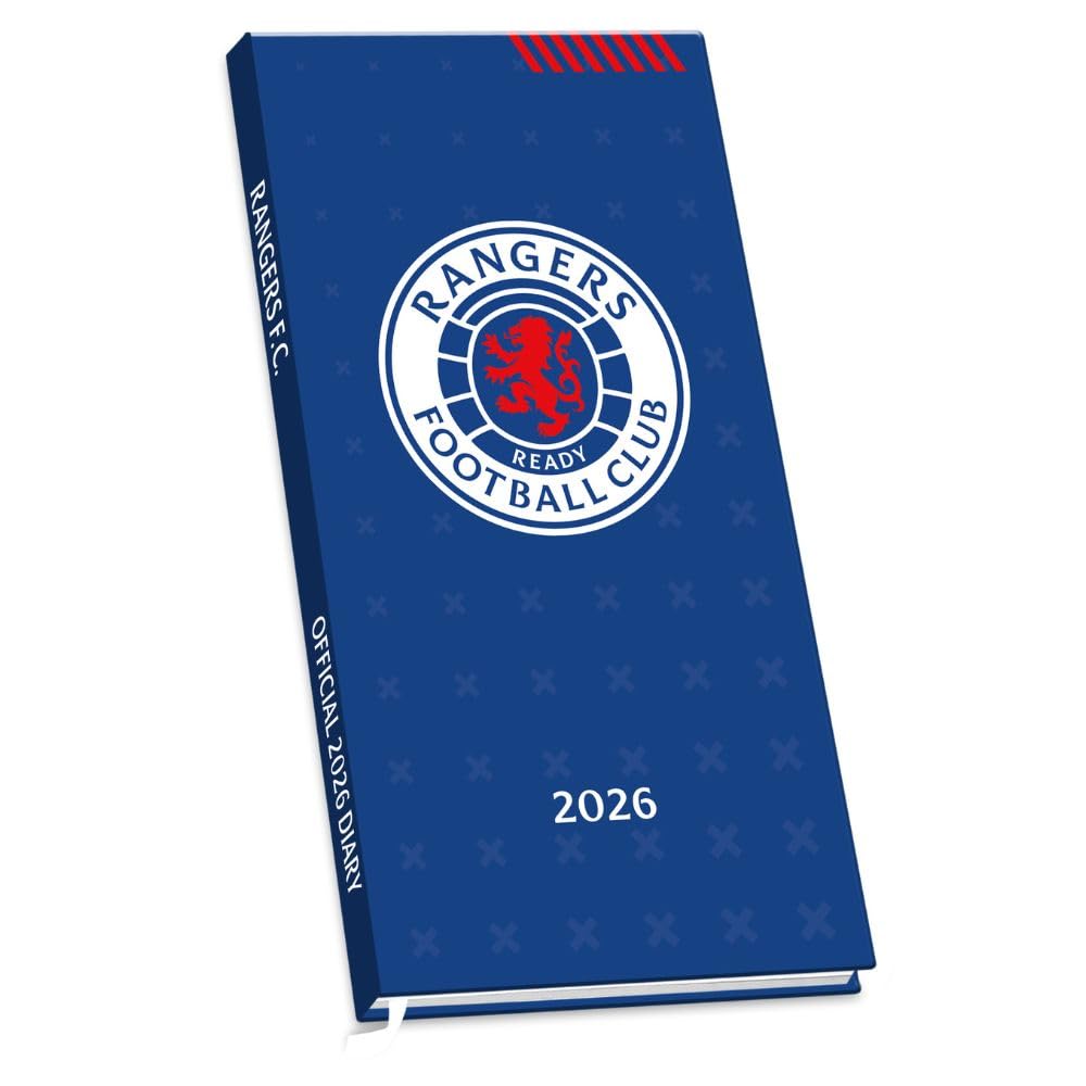 2026 DIARY RANGERS FC WEEK TO VIEW SLIM POCKET DIARY OFFICIAL PRODUCT