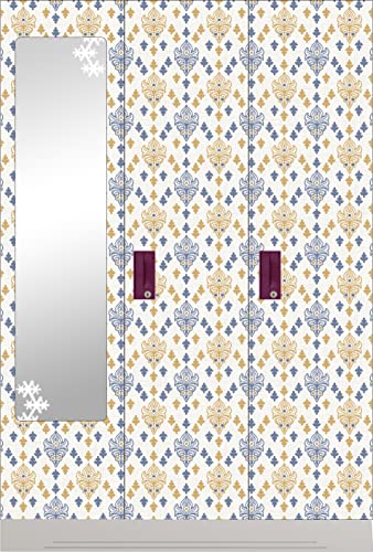 Image of CABANA HOMES Wall Stickers Botanical DIY Wallpaper for Decals (45 x 125 cm, 2 Rolls) (12 sq. ft) Decorative Self Adhesive Living Room, Bedroom, Lobby, Door, White