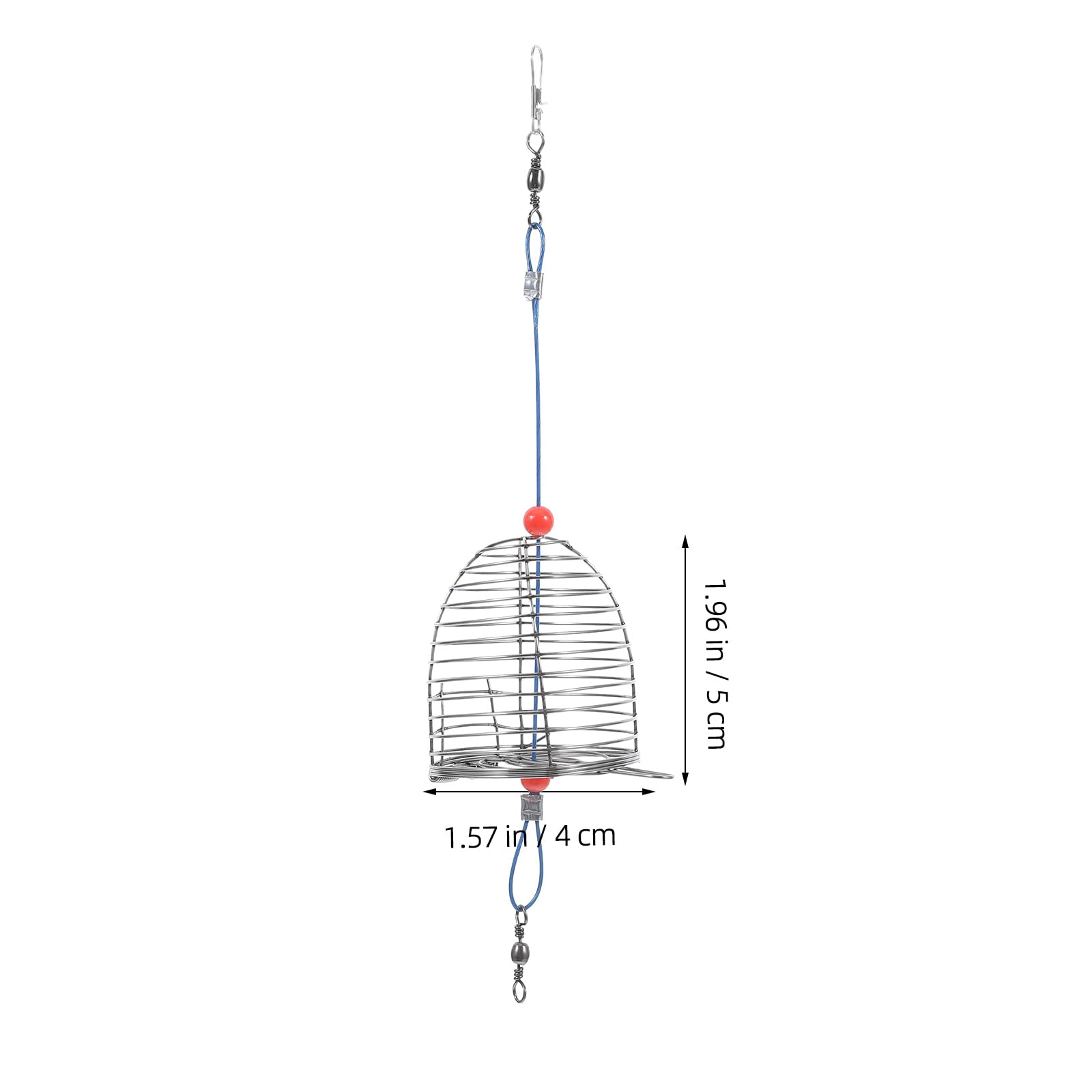 Balacoo 5pcs Fishing Bait Cage Feeder, Stainless Steel Coarse Lure Feeder for Carp Fishing Equipment