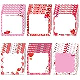 30 Pack Valentine's Day Sticky Notes - 600 Sheets Valentine Heart Sticky Notes Memo Notepads for Valentines Gifts Party Class Exchange Gifts (Valentine)