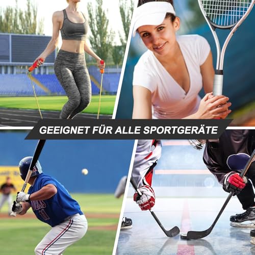 BSTDAYEVER Hockey Tape Eishockey Schläger Tape Griffband Selbstklebend 2 Rollen Hockeyschläger Tape 2.5cm×25m Schlägertape Eishockey Anti-Rutsch für Eishockey Golf Tennis Squash Badminton Baseball