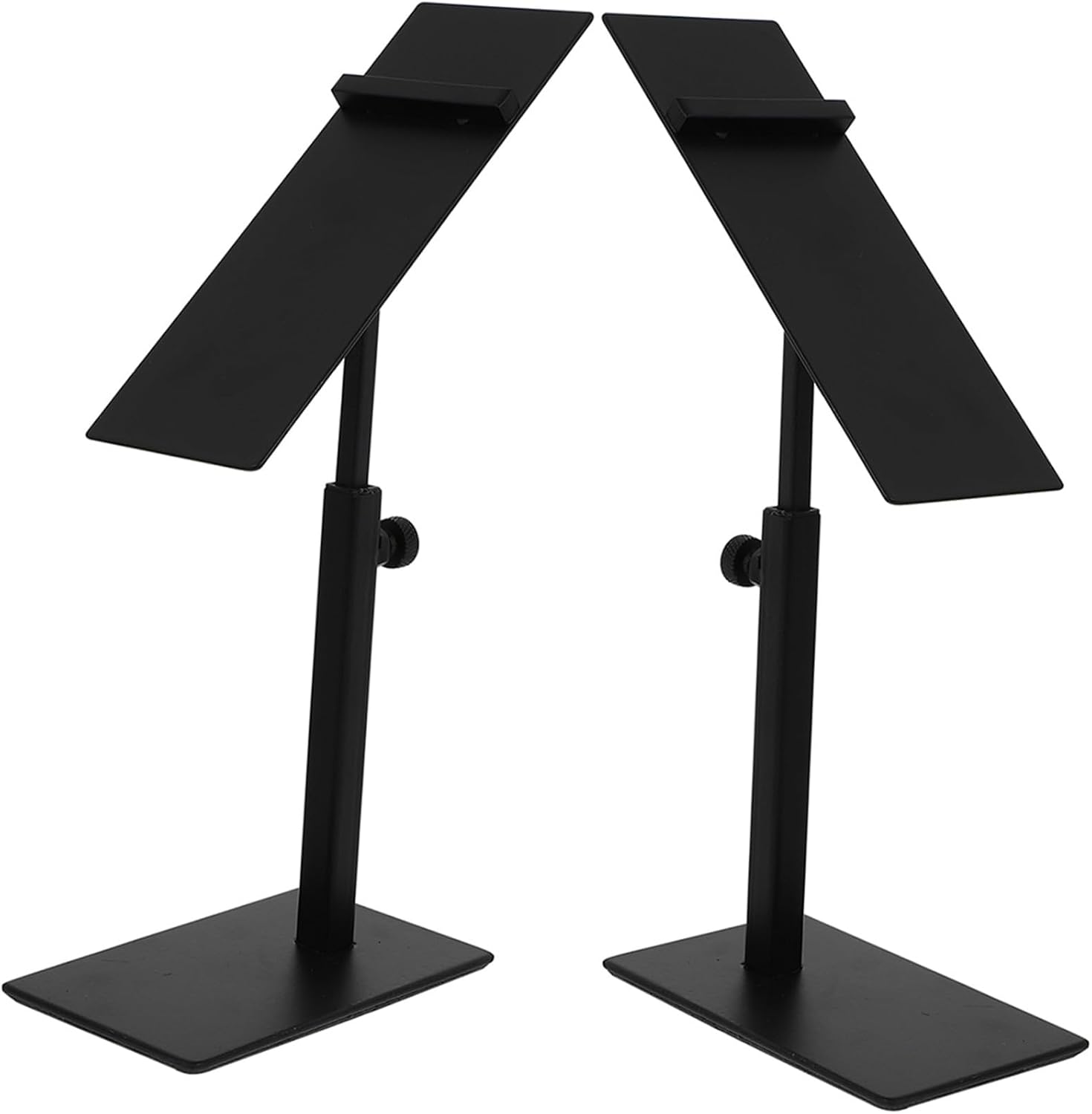 Cabilock 2pcs Stainless Steel Shoe Display Holders Stackable Metal Shoe Rack Adjustable Entryway