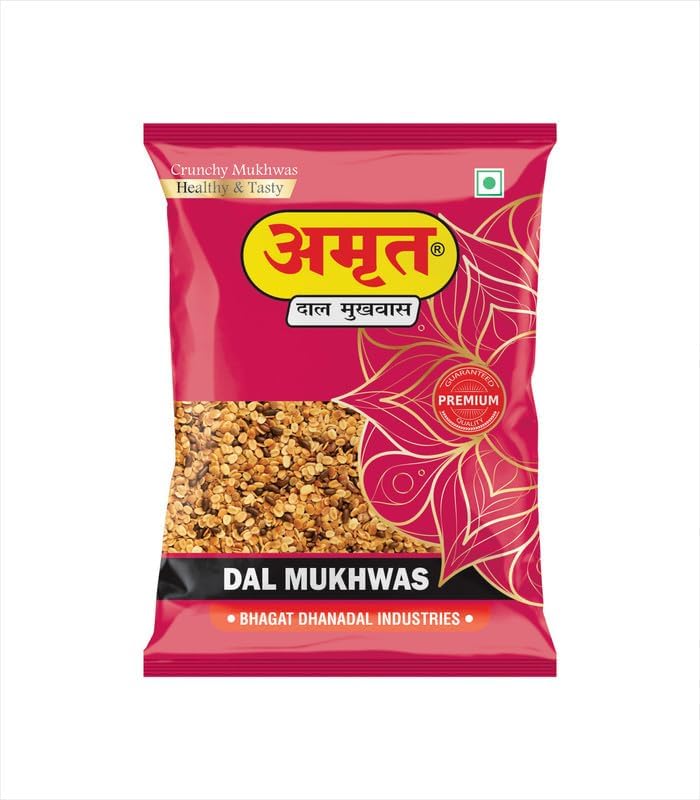 AMRUT Dal Mukhwas, (200gm x 4 = 800g) (Pack Of 4), Dhana Dal Mukhwas | Digestive Crunchy and Tasty Mouth Freshener | Traditional Refreshing Dhanadal Mukhwas Ready To Eat (B0CNQ12DWM) Amazon Price History, Amazon Price Tracker