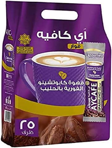 Aycafe Cappuccino Instant Coffee Pouch, 25 Sachet
