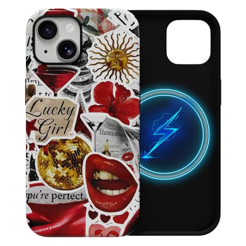 Coque iPhone 15 Y2K Magsafe résout le problème des chutes avec style fleur