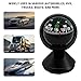 Fkewp Car Compass, Adjustable Dashboard Compass Accurate Navigation Ball with Bottom Stick, Portable Hiking Direction Pointing Guide Ball Interior Accessories for Car Truck Boat