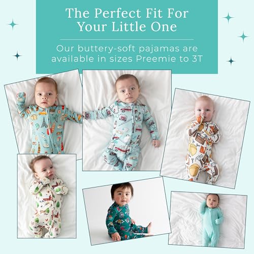 Image of Posh Peanut Convertible Baby Sleepers - Footless Baby Pajamas with 2 Way Zipper for Easy Diaper Changes