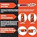 K Tool International XD52848 15.5-Inch Adjustable LED Work Light, Orange/Black, Battery Powered, 6 Levels of Brightness, 700 Lumens