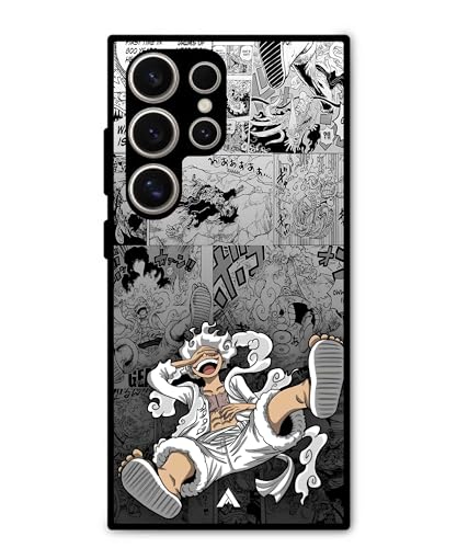 Image of Premium Anime 2 Case for Samsung Galaxy S24 Ultra (Glossy Finish) Soft-Touch Metal TPU Back Cover, Shockproof, Designer, Aesthetic Mobile Phone Case