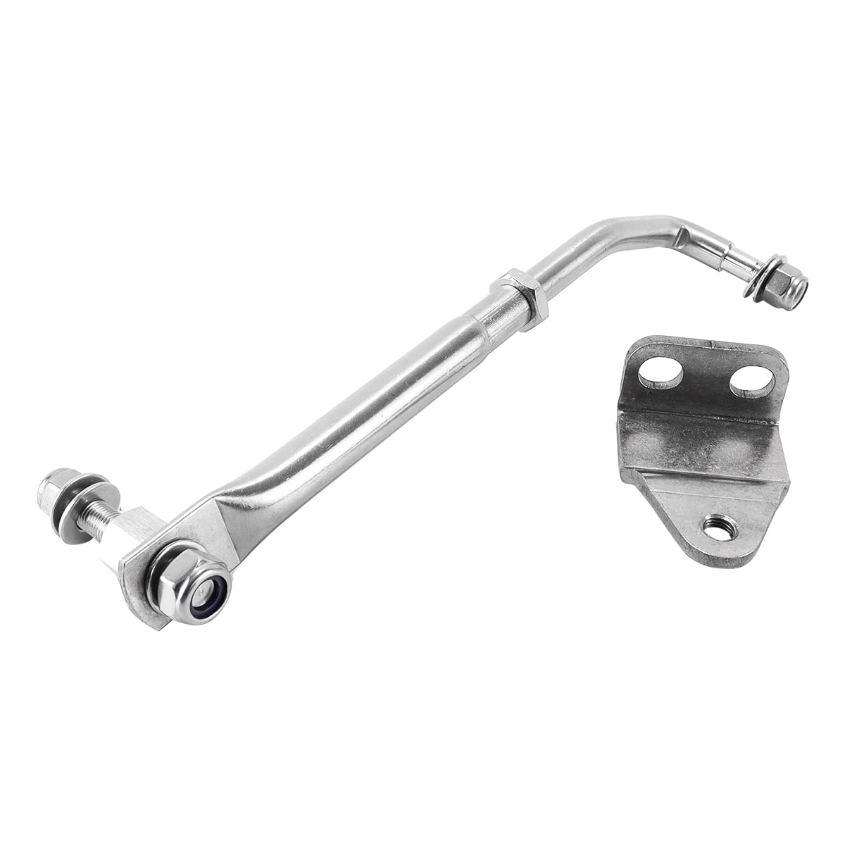 Ubric Barra de dirección para motor fueraborda, ajustable de acero inoxidable de 265 a 315 mm, universal para motores fueraborda de 15 CV a 200 CV
