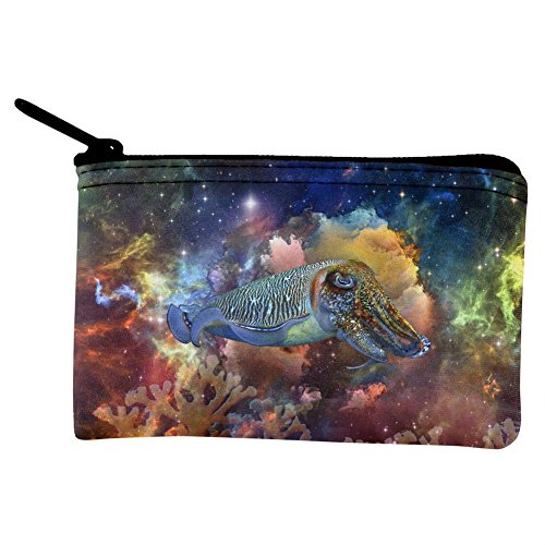 Cuttlefish IN Space Galaxy Coin Purse