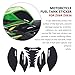 for Ninja ZX6R ZX 6R ZX-636 Ninja zx6r zx636 2013-2023 2024 2025 2026 Side Decals Motorcycle Anti Slip Tank Pad Stickers ZX6R Accessories zx6r Tank pad Tank Grip Tank Stickers（Black）